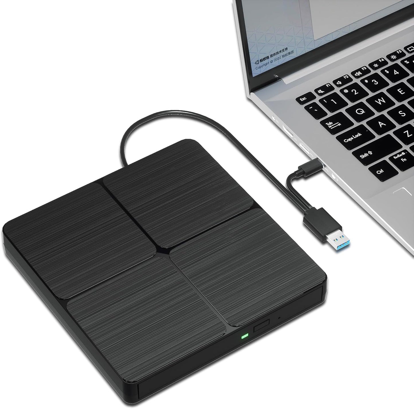 High-Speed External DVD Drive - PC/Mac/Linux