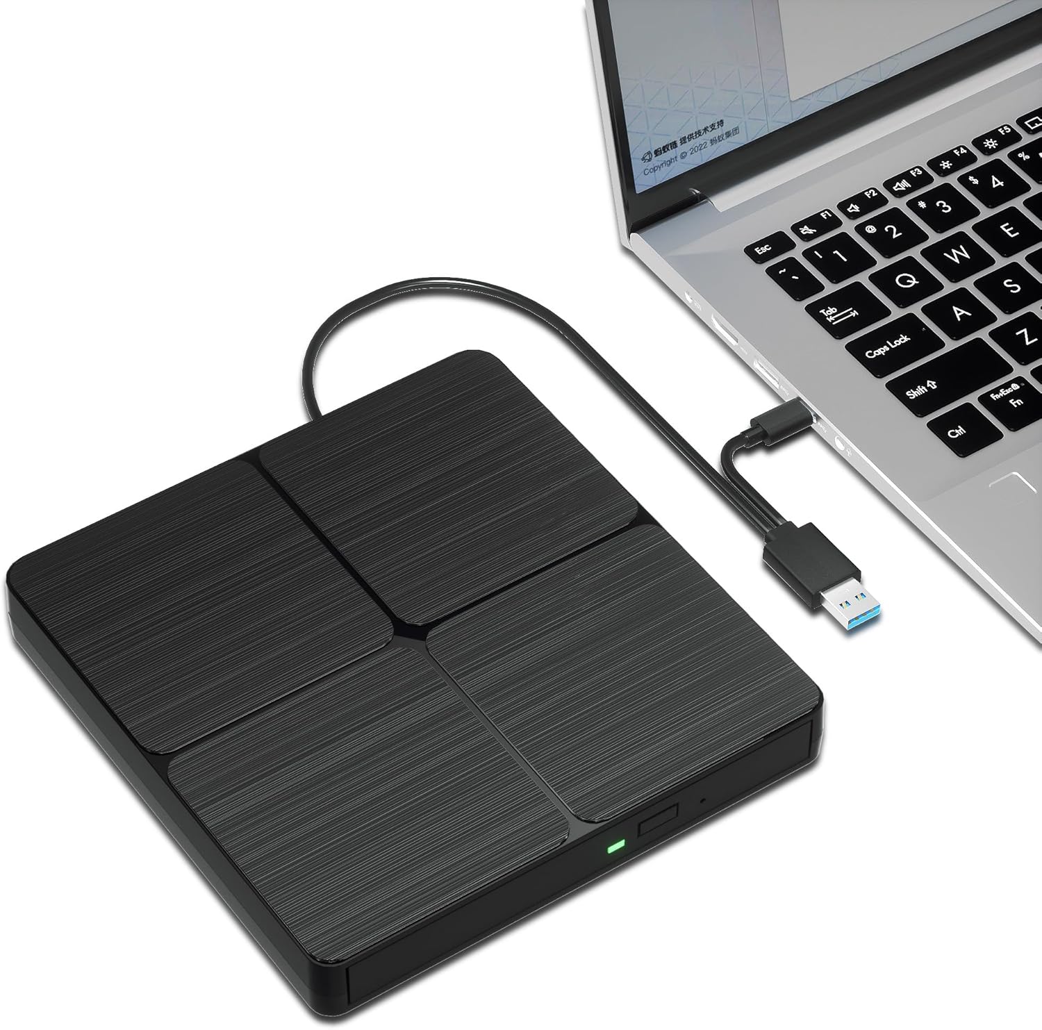 High-Speed External DVD Drive - PC/Mac/Linux