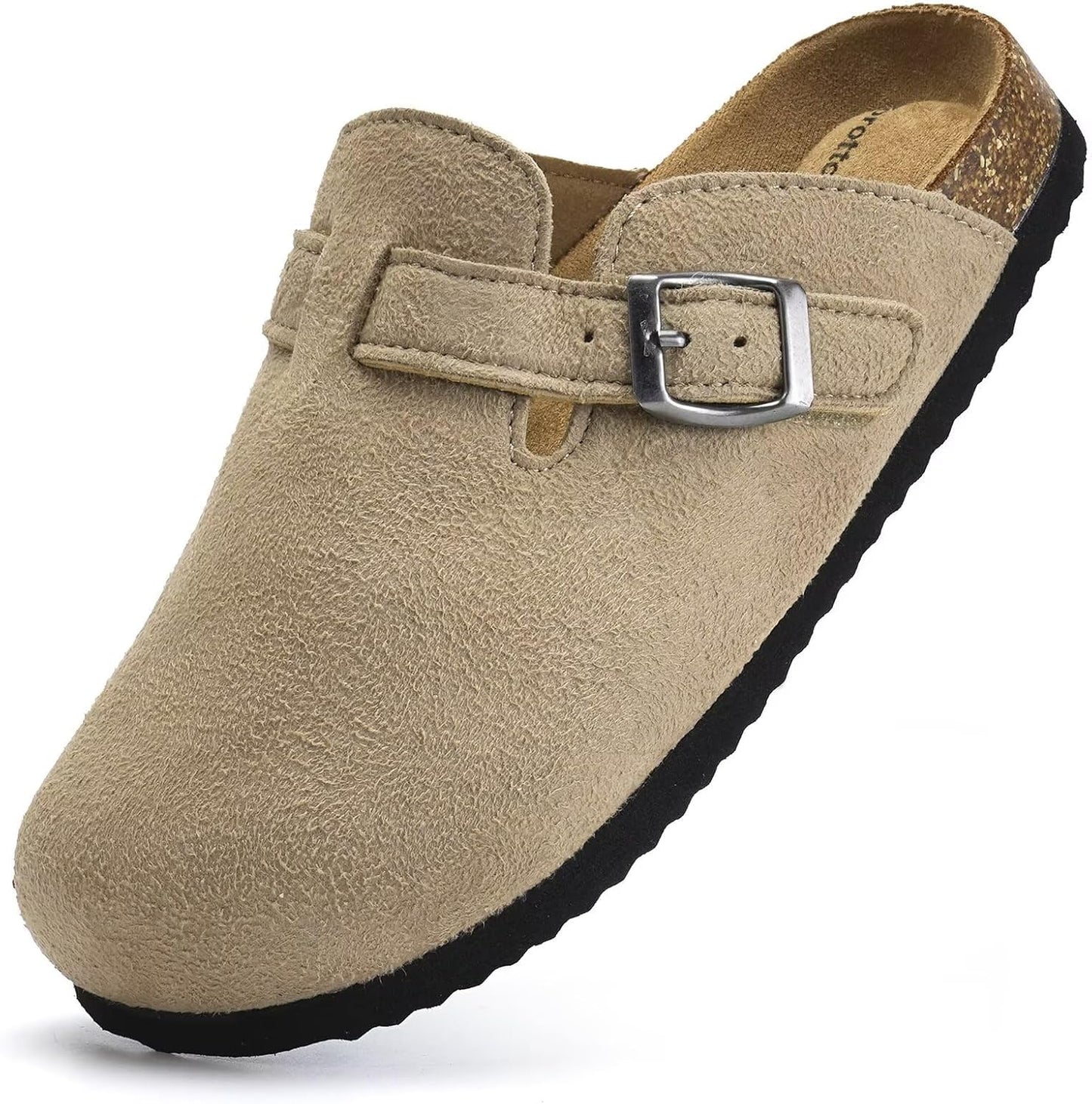 Kids Clogs with Cork Footbed and Arch Support for Comfort