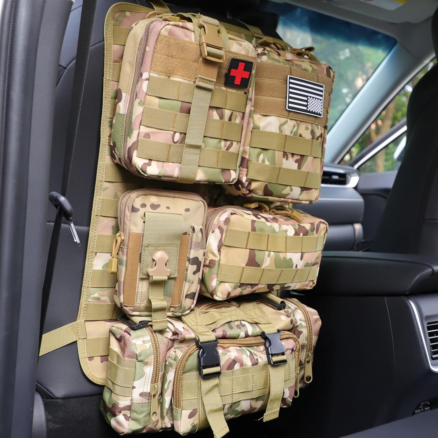 Universal Tactical Car Seat Back Organizer Bag for Vehicles