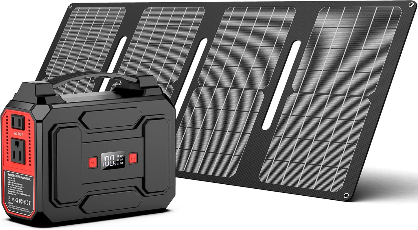 Portable 200W Solar Generator with 40W Solar Panels | Apowking