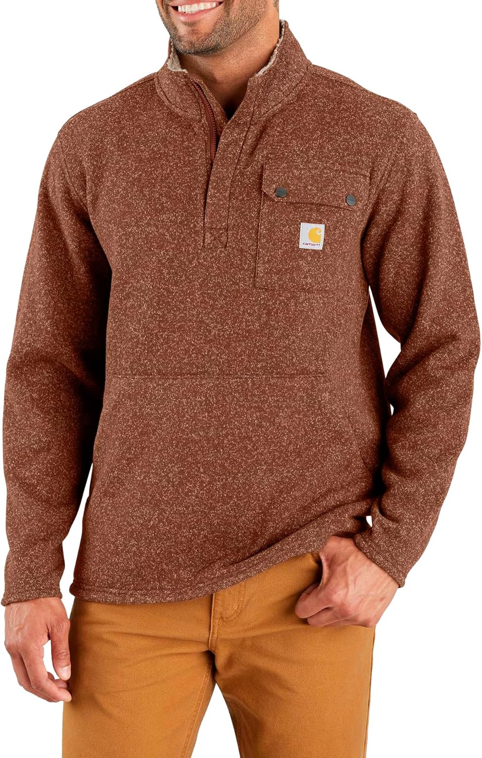 Carhartt Men's Cozy Fleece Quarter-Zip Sweater
