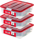 IRIS USA 33 Qt Holiday Wreath Storage Container Box Review