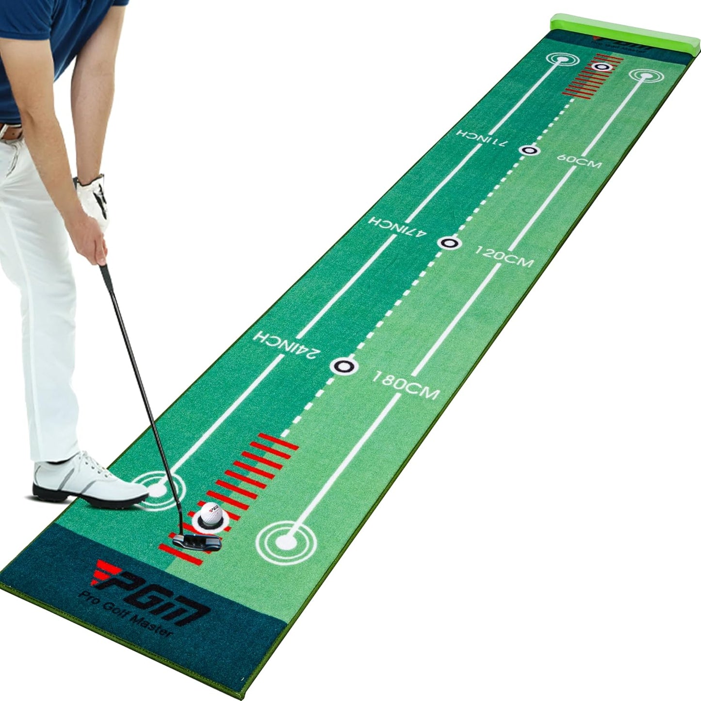 10ft PGM Golf Putting Mat - Ultimate Home & Office Practice