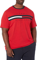 Tommy Hilfiger Men's Short Sleeve Signature Stripe Graphic T-shirt in