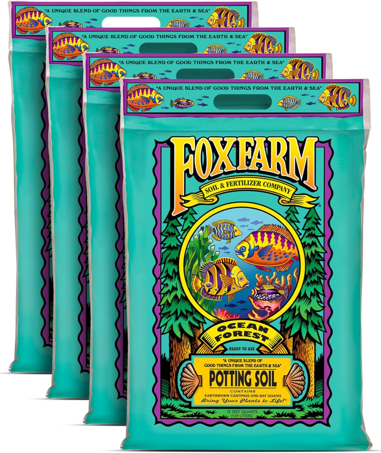 FoxFarm Ocean Forest Potting Soil for Thriving Container Plants