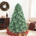 7.5ft Blue Spruce Christmas Tree - Lifelike PE/PVC with 2908 Tips