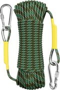 X XBEN Outdoor Static Climbing Rope 10M-1000FT - Low-Slip, Durable