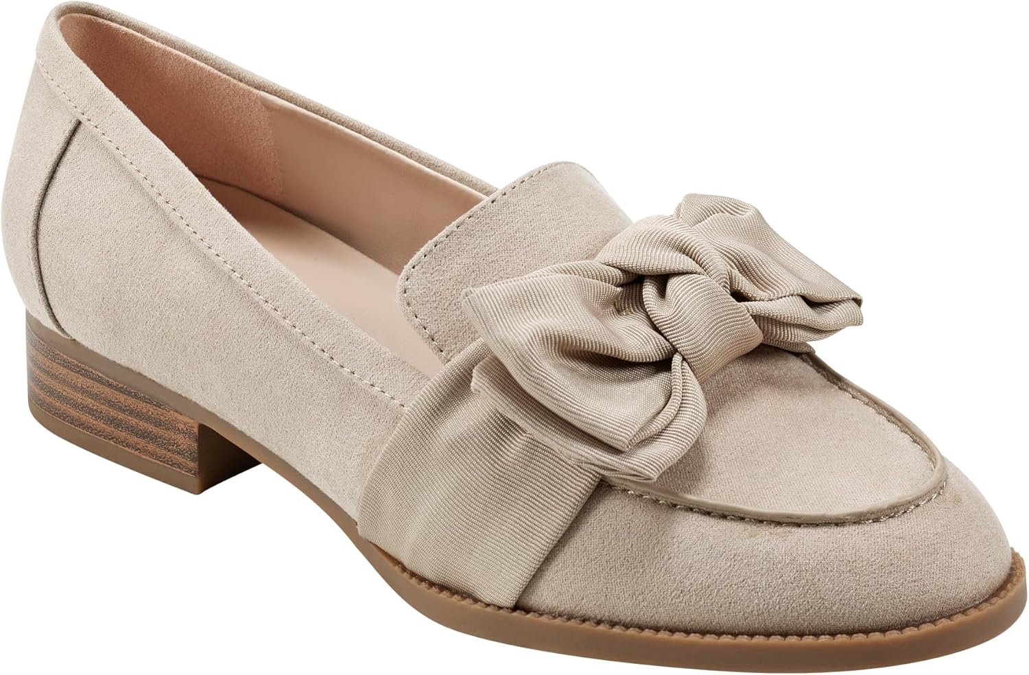 Bandolino Women's Lindio Loafer with Chic Bow Accent Style