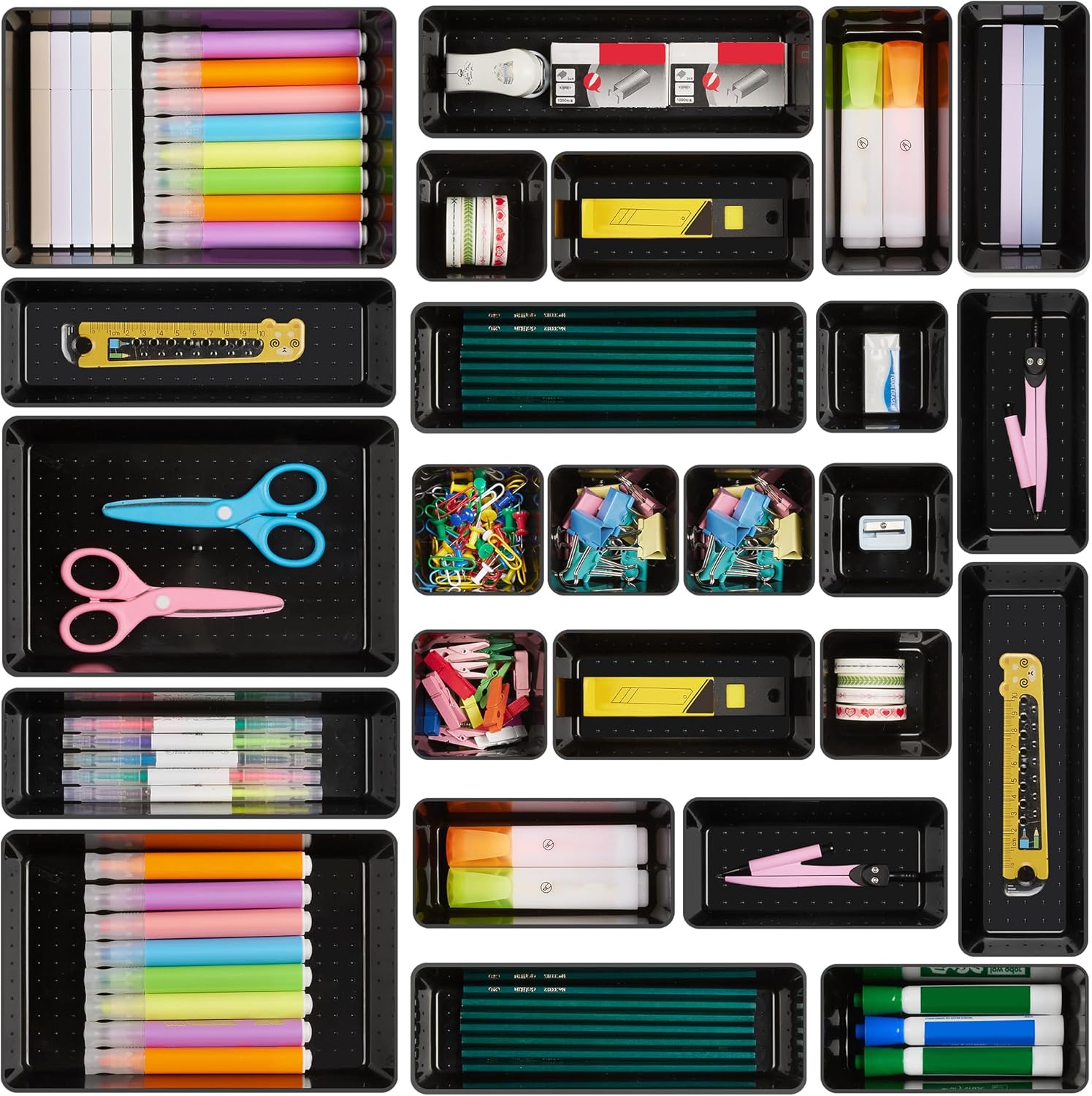 Effortless Desk Organization - Vtopmart 25 PCS Set
