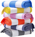 Genovega Oversized Turkish Beach Towel Set 74x38 in - Quick Dry Sand