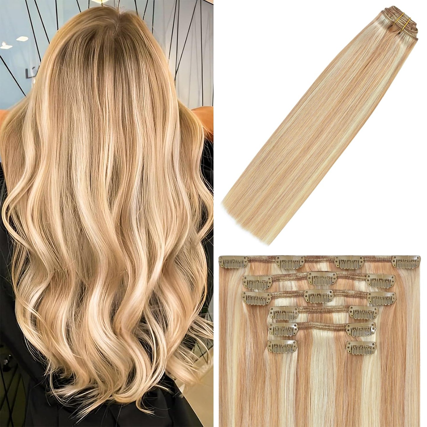 WindTouch Clip in Hair Extensions for Natural Balayage Look