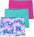Layla Girls Dance Shorts - 3 Pack Soft Stretch Gymnastics Short