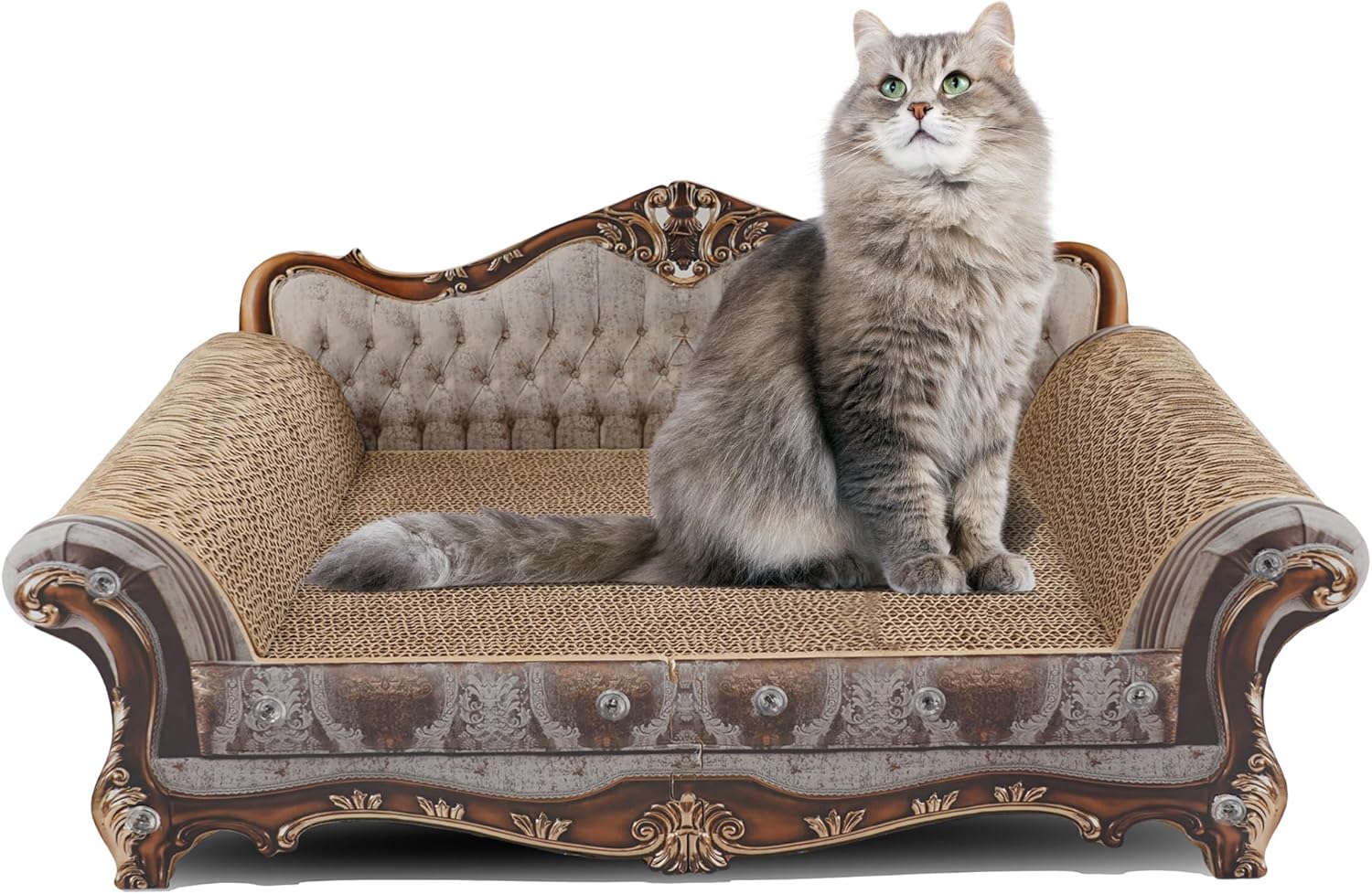 Sofa Shaped Scratching Couch for Cats - Perfect Lounge Bed