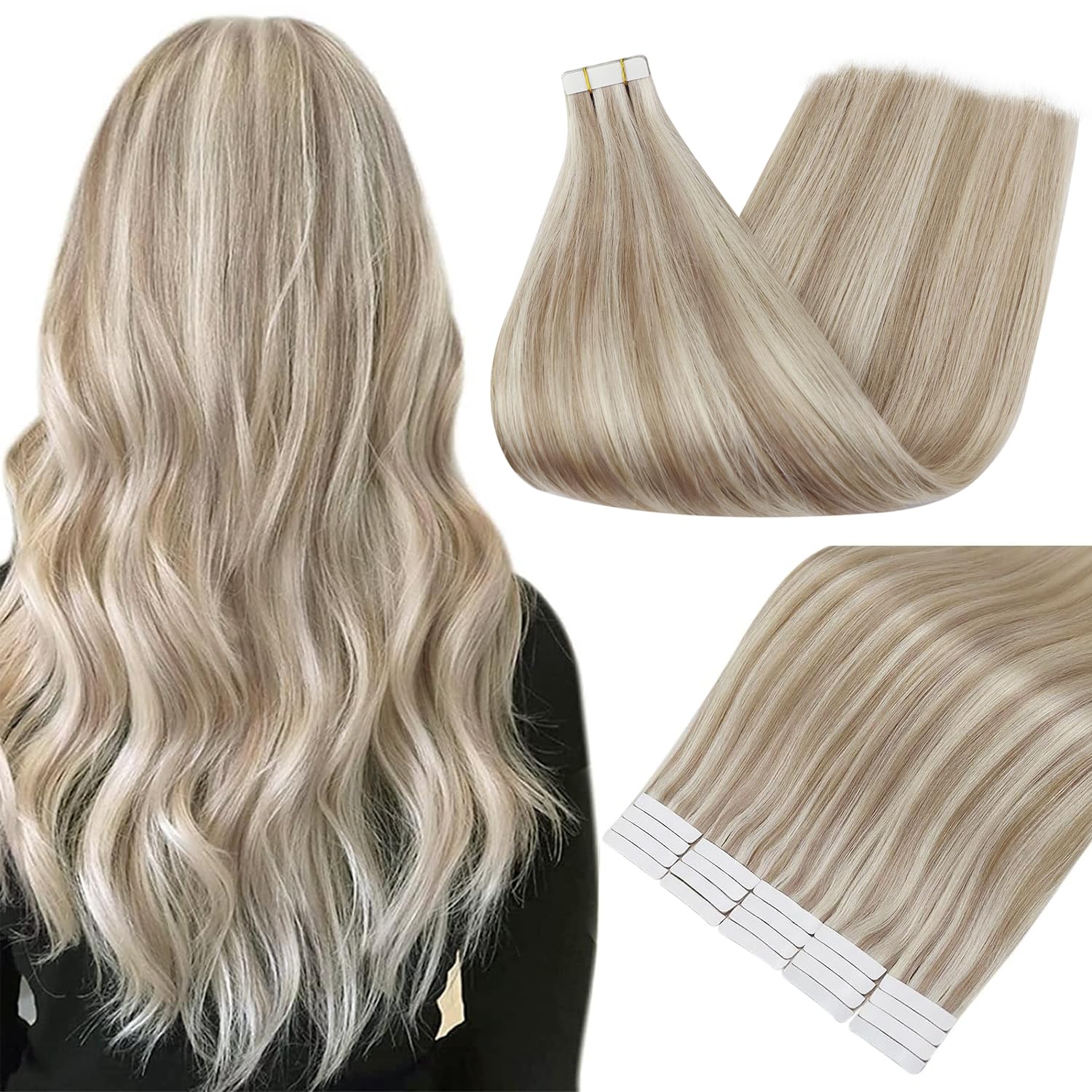 Full Shine Tape in Extensions 24 Inch Real Human Hair 50g