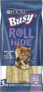 Purina Busy Rawhide Small/Medium Breed Dog Bones for Chewing