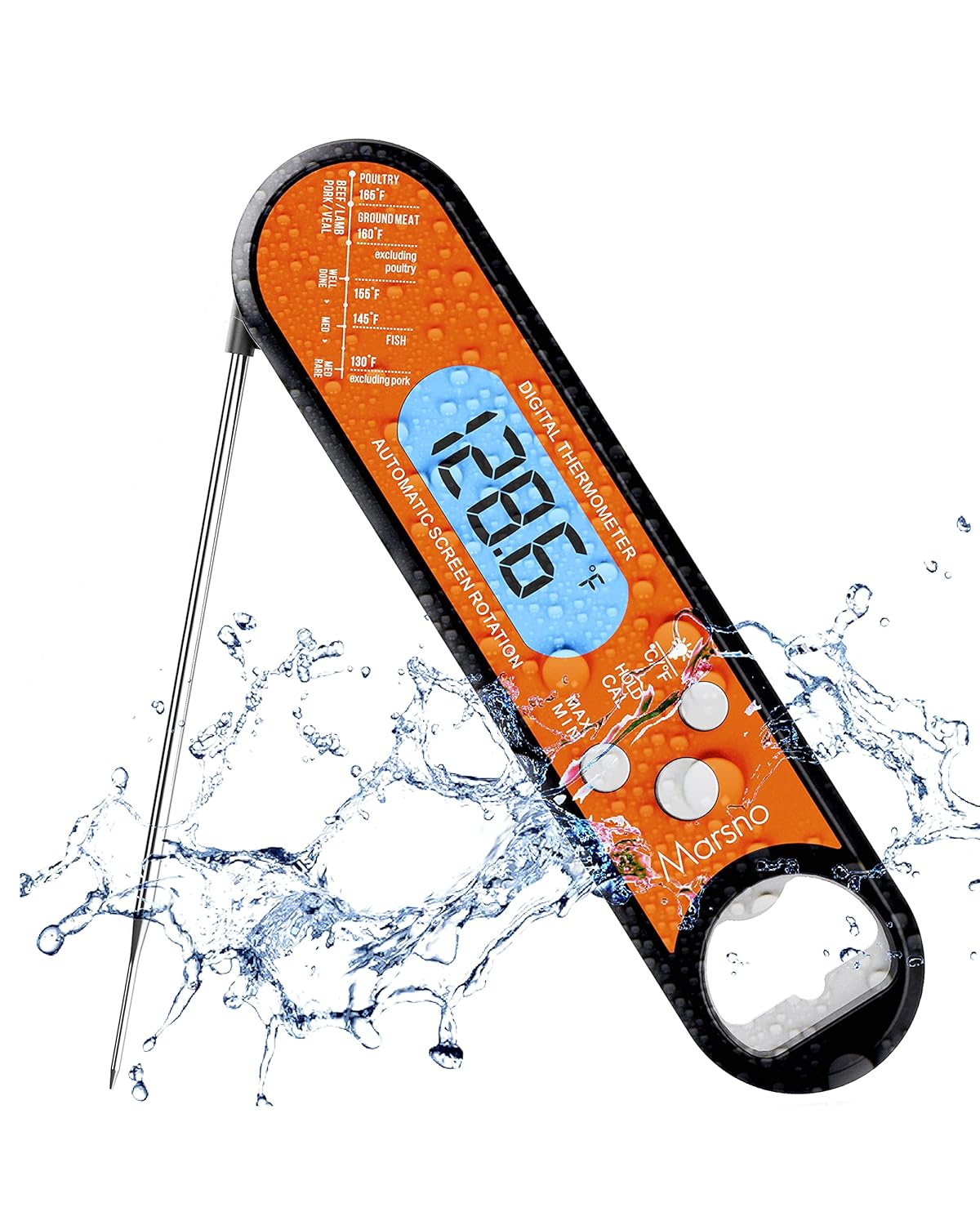 Fast & Precise Instant Read Meat Thermometer - Marsno