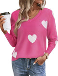 Women's Fall Sweaters 2025 Lightweight V Neck Pullover - Casual