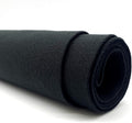 Black Acrylic Craft Felt Fabric by the Yard - 72in Wide, 20 Yd Roll