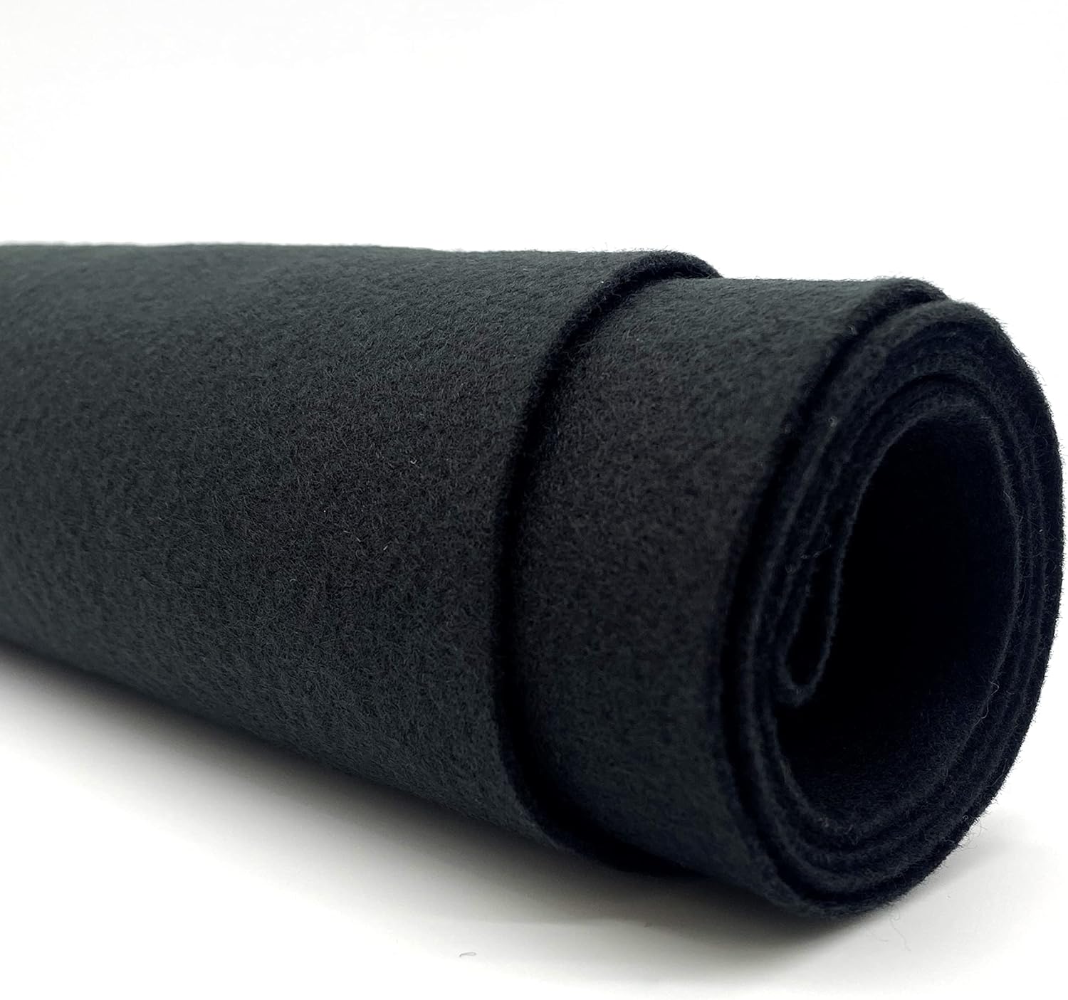 Versatile Acrylic Felt Fabric for DIY Crafts - 20 Yards Black