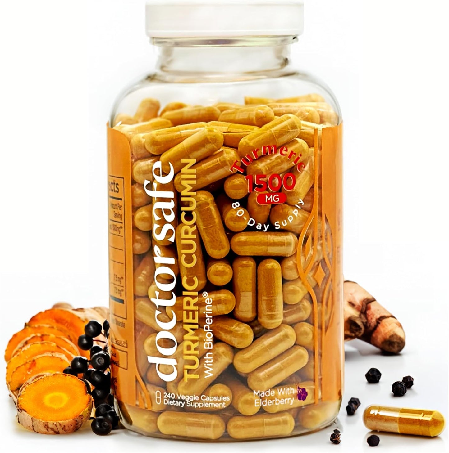 Turmeric Curcumin 1500mg with BioPerine for Joint Support