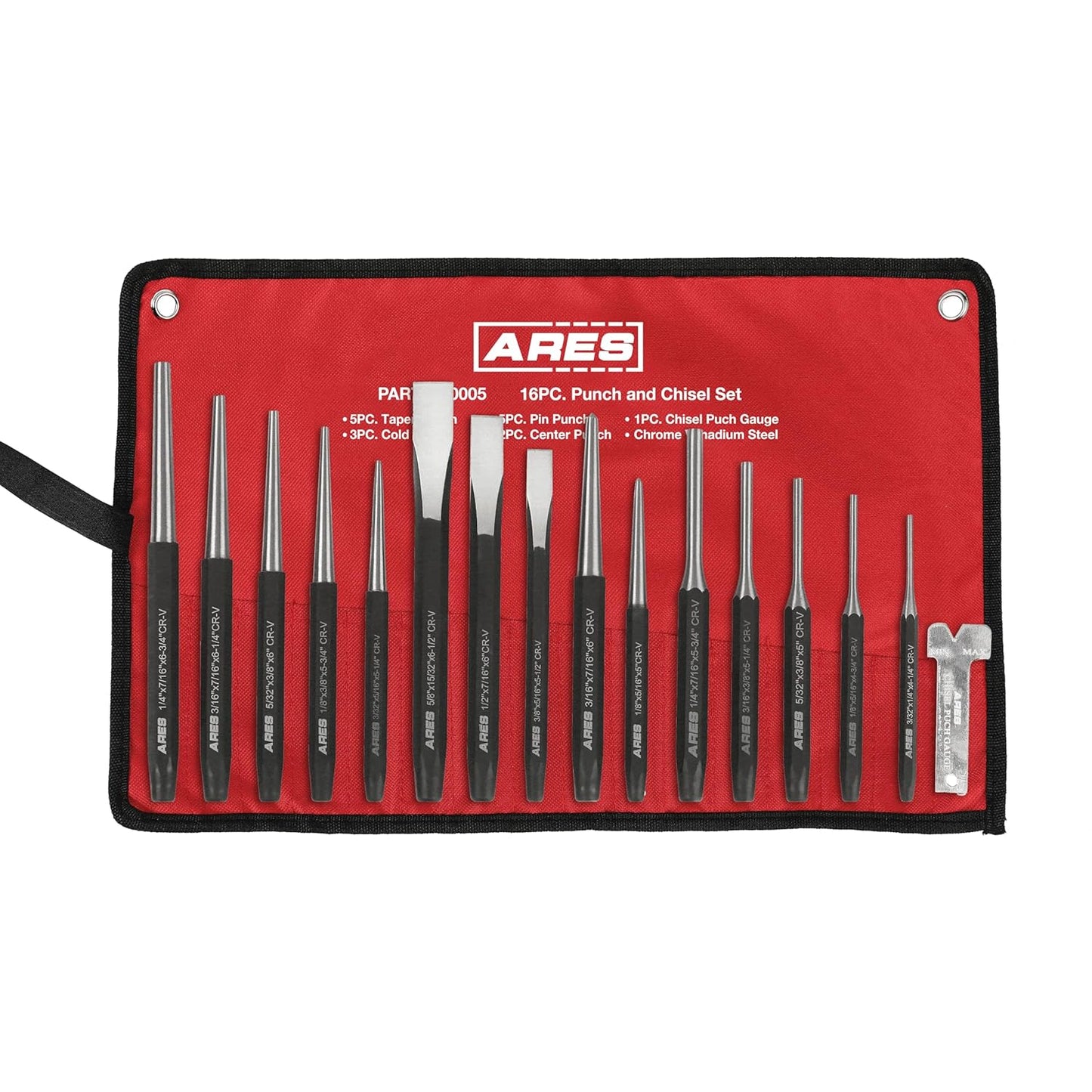 ARES 50005 Punch and Chisel Set for Precision Metal Work