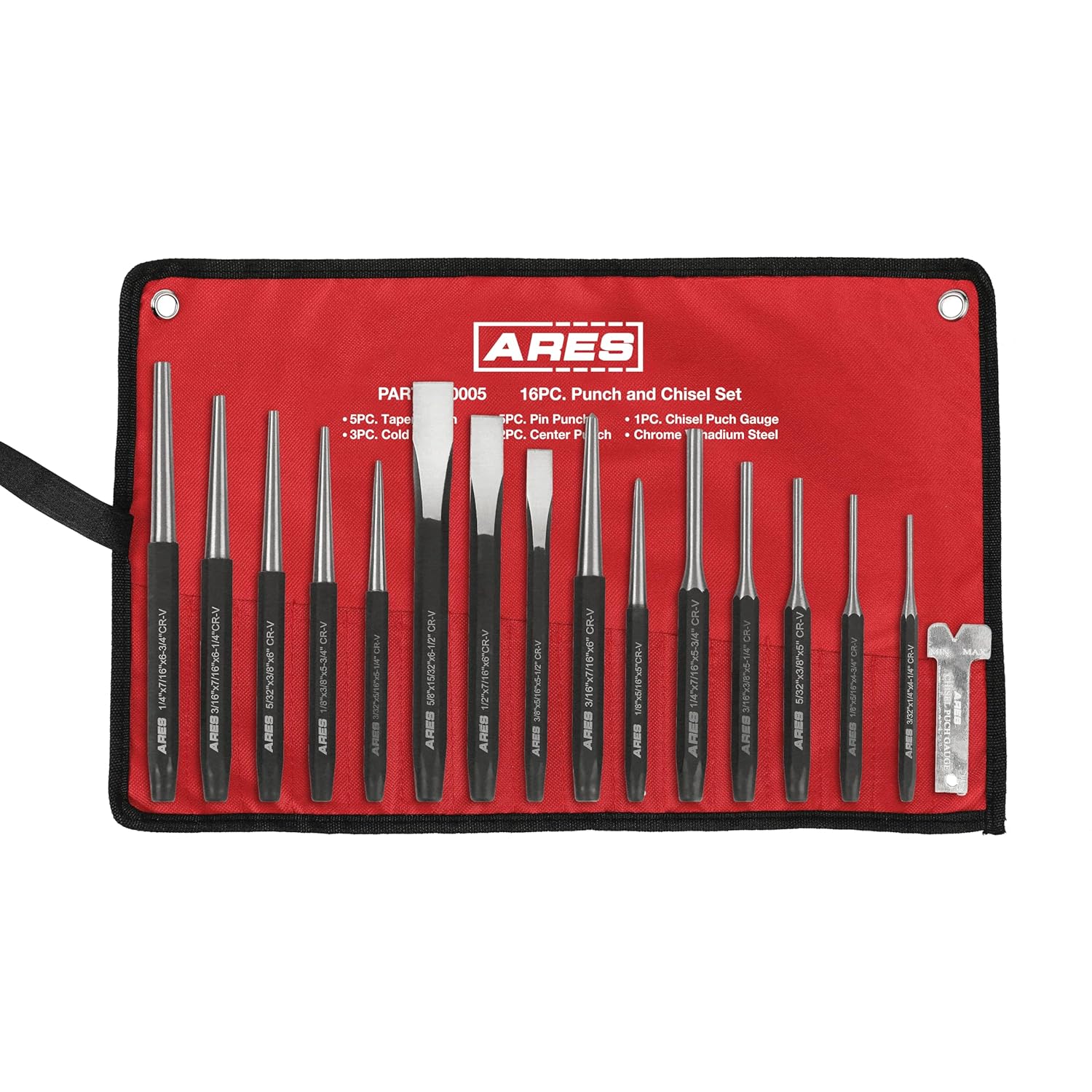 ARES 50005 Punch and Chisel Set for Precision Metal Work