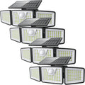 2500LM Solar Lights Outdoor 4 Pack with Motion Sensor - 3 Head 270