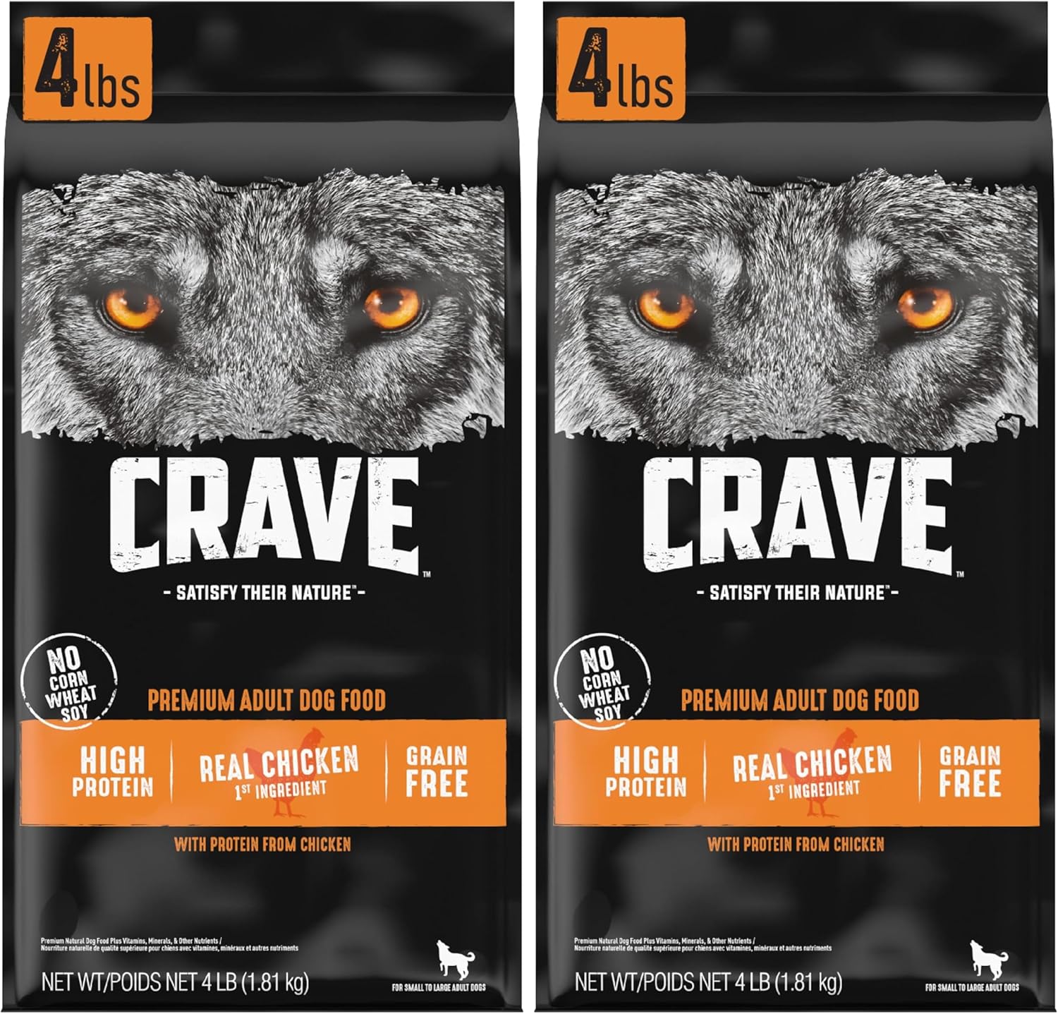 CRAVE Grain Free High Protein Adult Dry Dog Food for Dogs