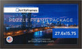 ArtToFrames 27.6x15.75 in Brown Puzzle Frame - Slim Coffee Border