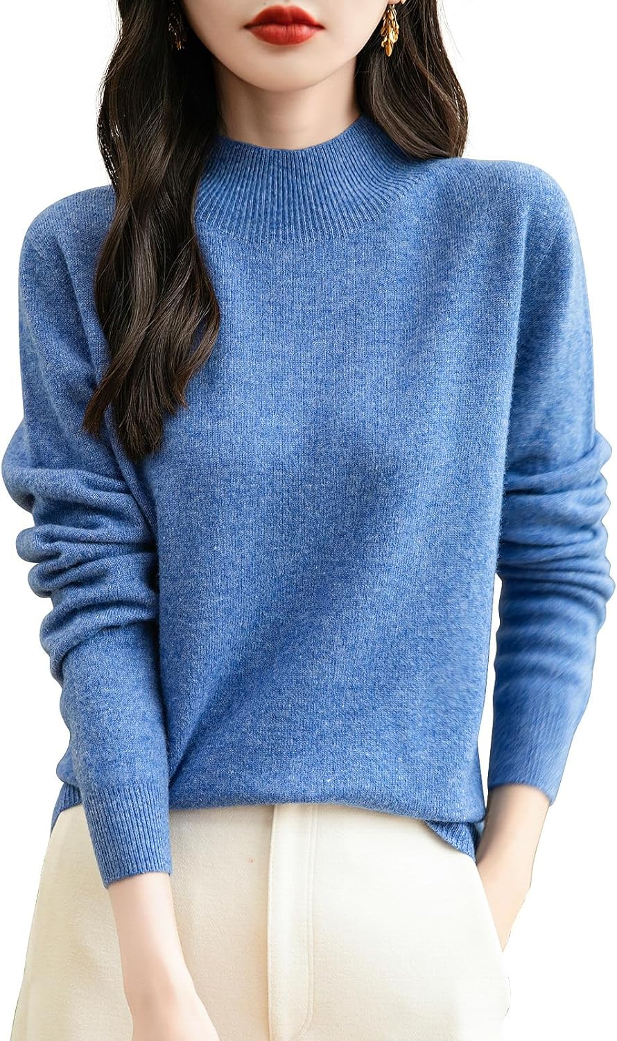 Women's 100% Merino Wool Seamless Sweater for Ultimate Comfort