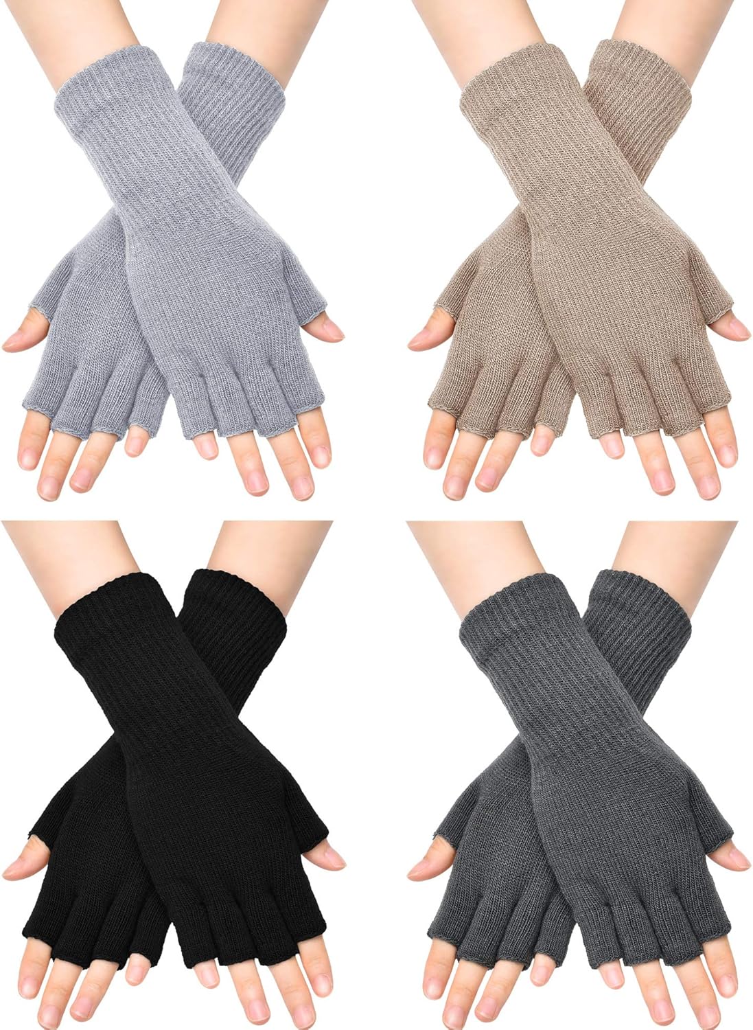 Knit Fingerless Gloves - Stay Warm & Stylish!