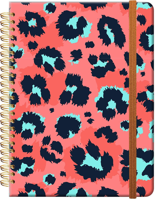 Pink Leopard Journal for Women, A5 Hardcover, Premium Paper, Ideal for School/Office/Home