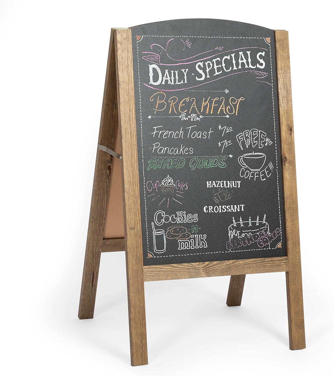 Ilyapa A-Frame Chalkboard Sidewalk Sign for Events and Businesses