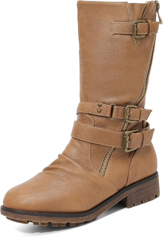 DREAM PAIRS Girls Buckle Zipper Knee High Winter Boots Review