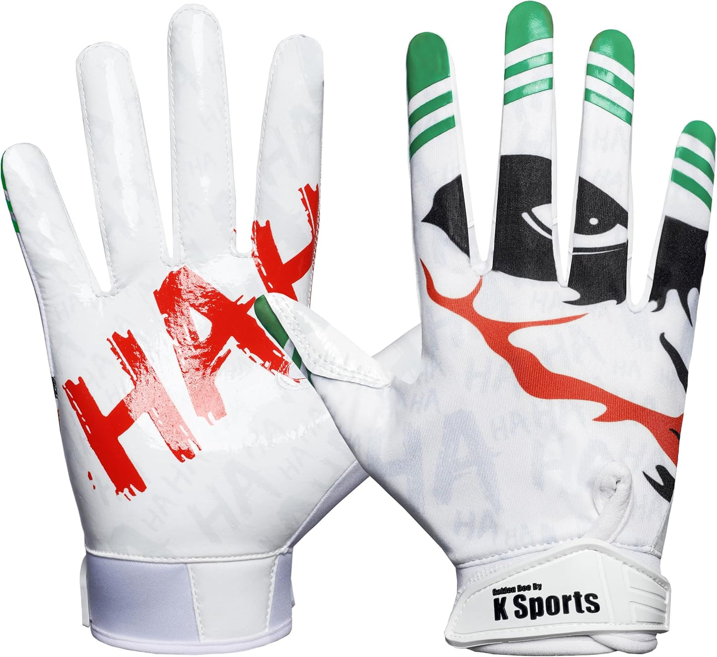 Sticky Silicone Grip Football Gloves by Golden Bee
