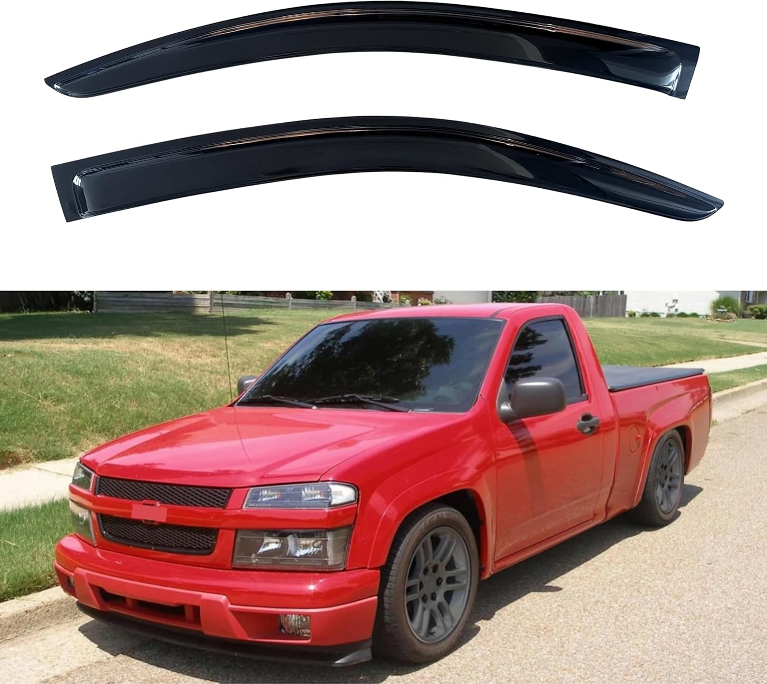 KPY Window Visor Rain Guard for Chevrolet Colorado & GMC Canyon