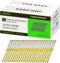 meite Framing Nails 21 Degree 3-1/4 in x 0.131 in - Durable Galvanized