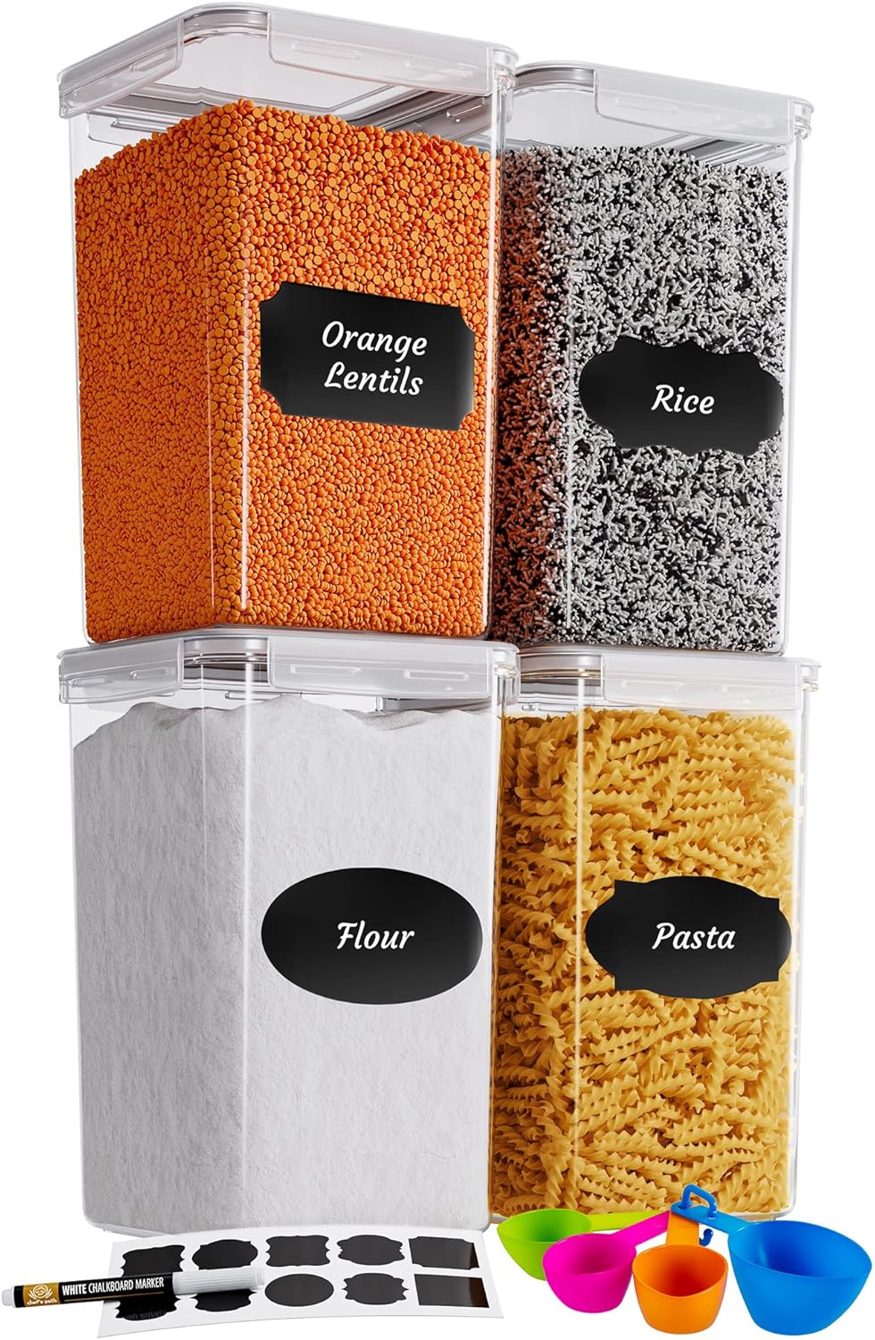 Chef's Path Extra Large Airtight Food Storage Containers Set
