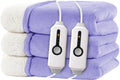 Electric Heated Blanket King Size Light Purple 90ft x 100ft