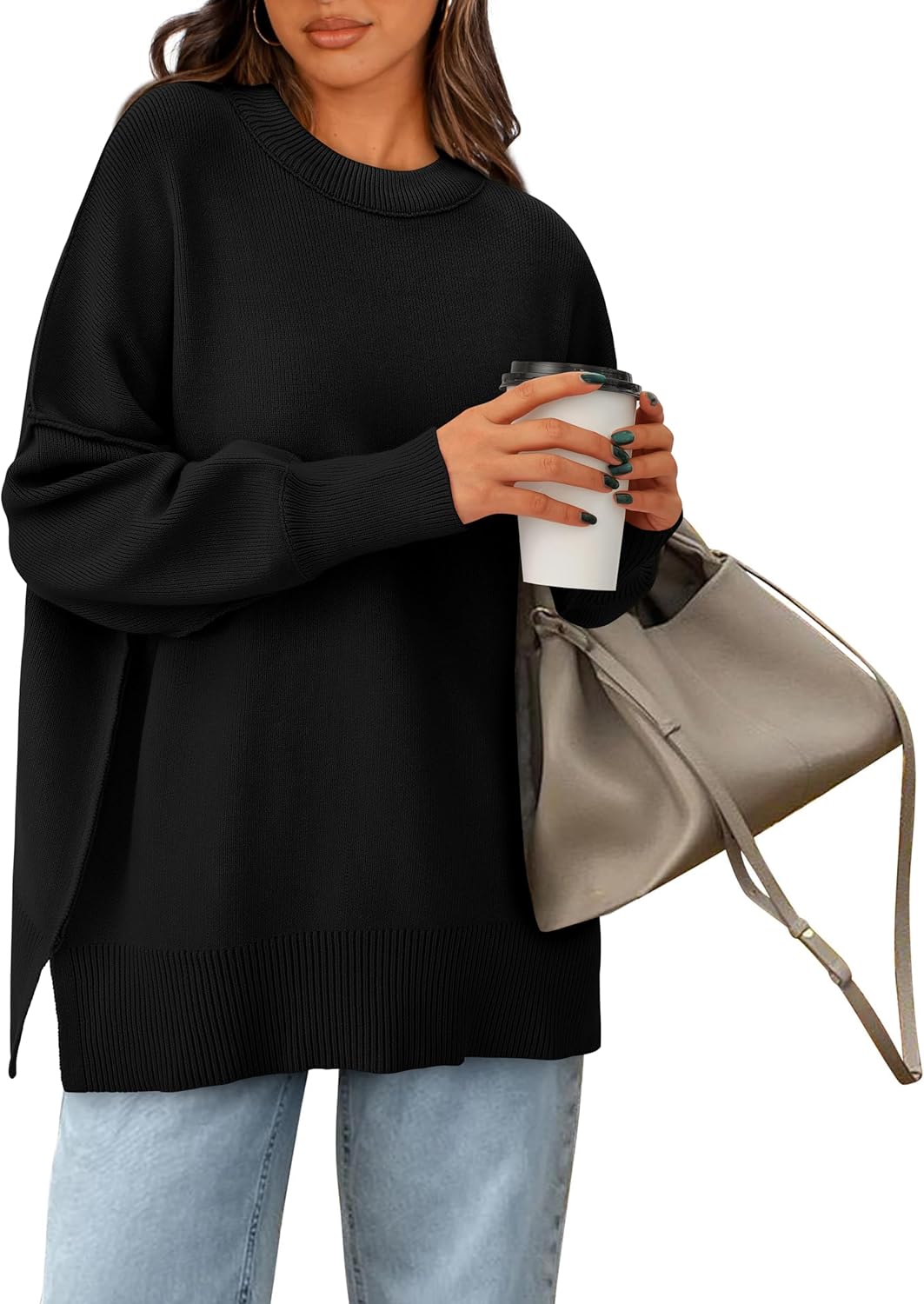 PRETTYGARDEN Women's Oversized Sweater for Cozy Fall Fashion