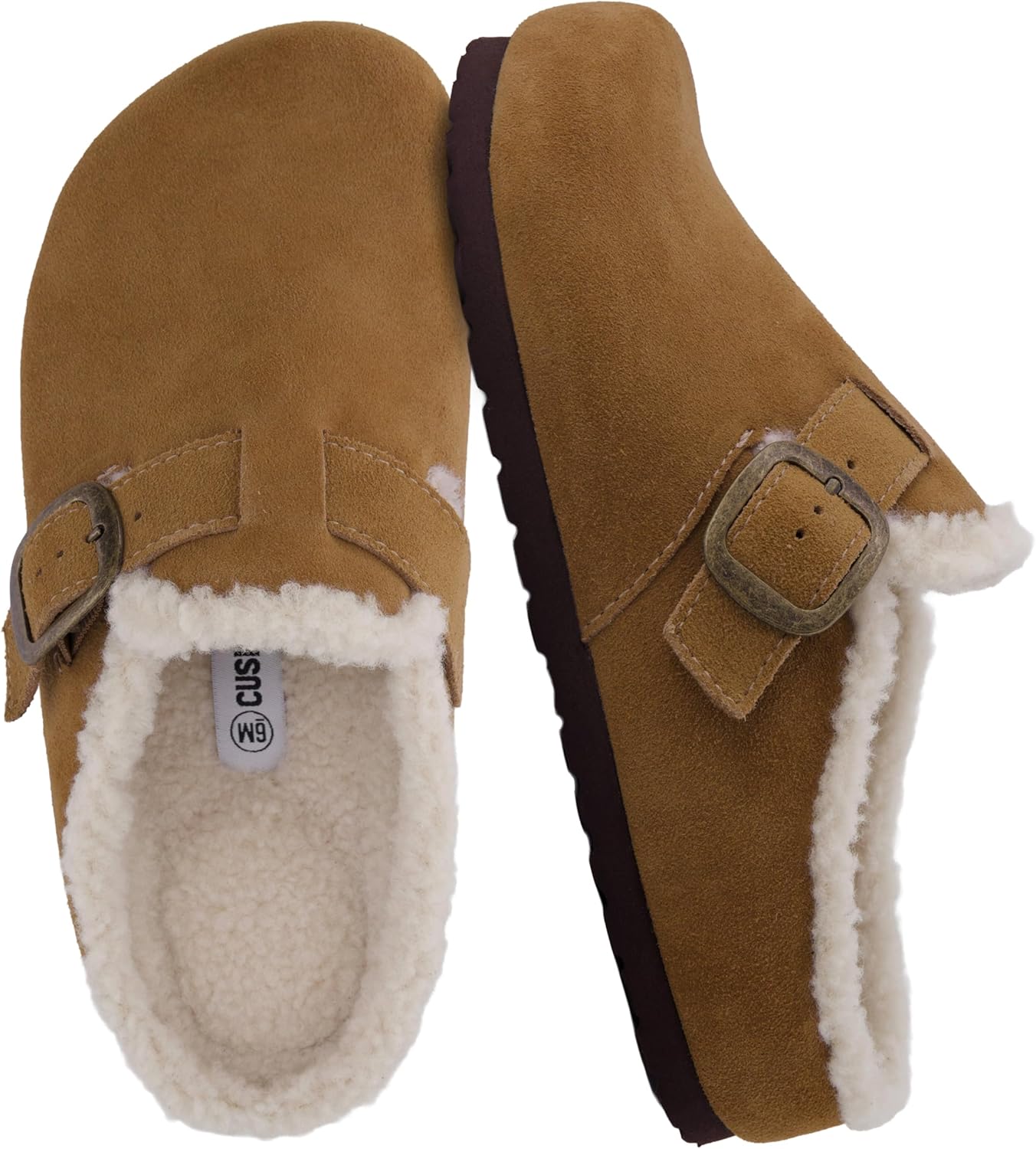 CUSHIONAIRE Haven Genuine Leather Clogs for Women with Comfort