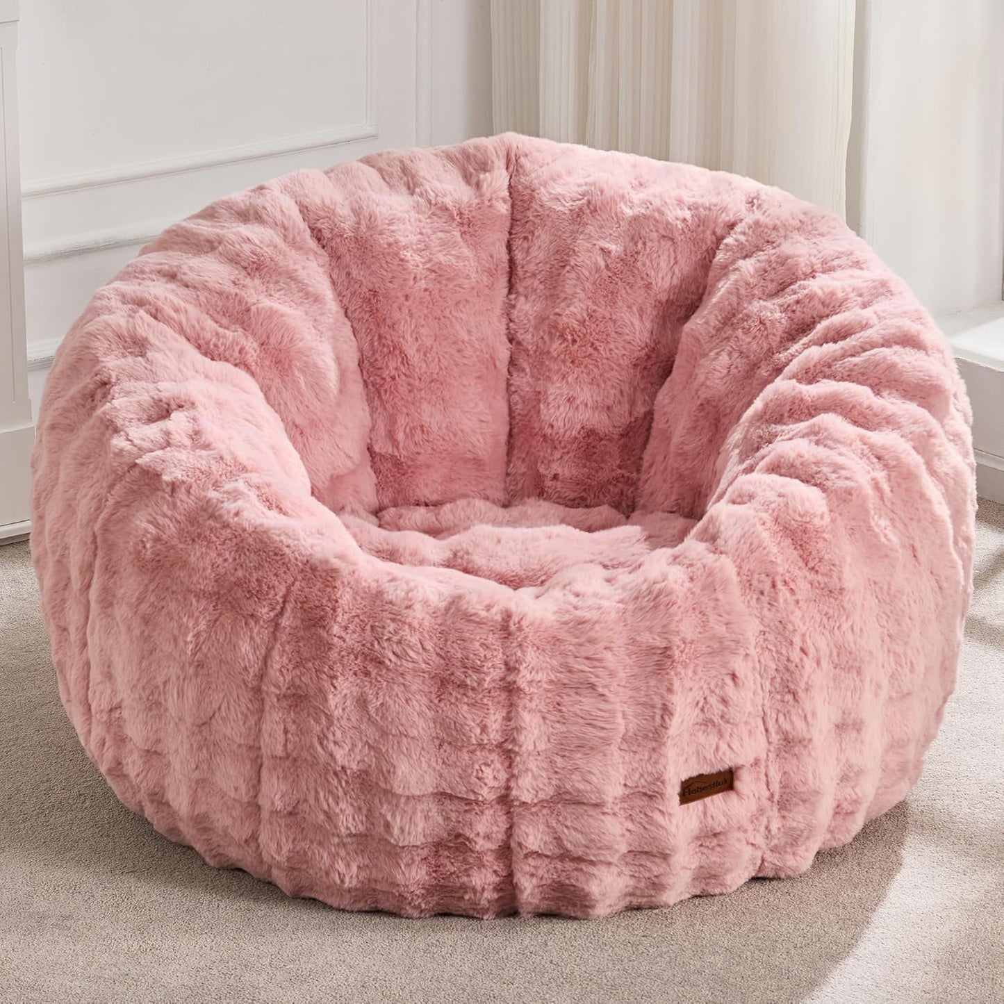Oversized Bean Bag Chair for Adults - Cozy Donut-Shaped Design