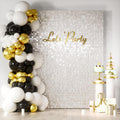 Mirror White Shimmer Wall Backdrop Panels - Shiny Photo Backdrop