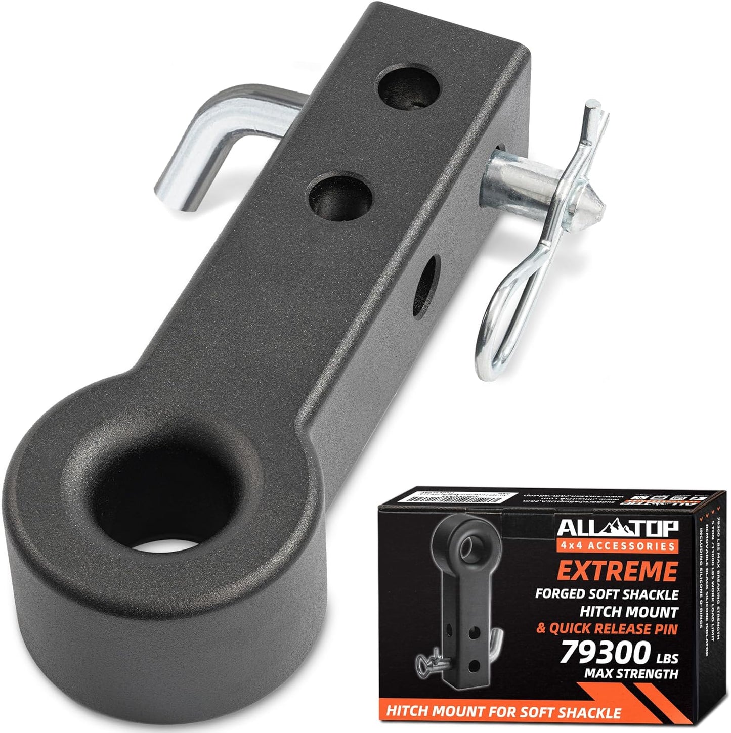 ALL-TOP Soft Shackle Hitch Mount for 2in Receiver - 79300Lbs