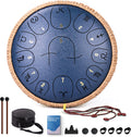 Steel Tongue Drum 12 in 13-Note Handpan Drum - Soothing C Major