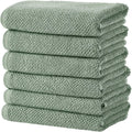 Great Bay Home Green Hand Towel Set - Soft, Absorbent, Durable
