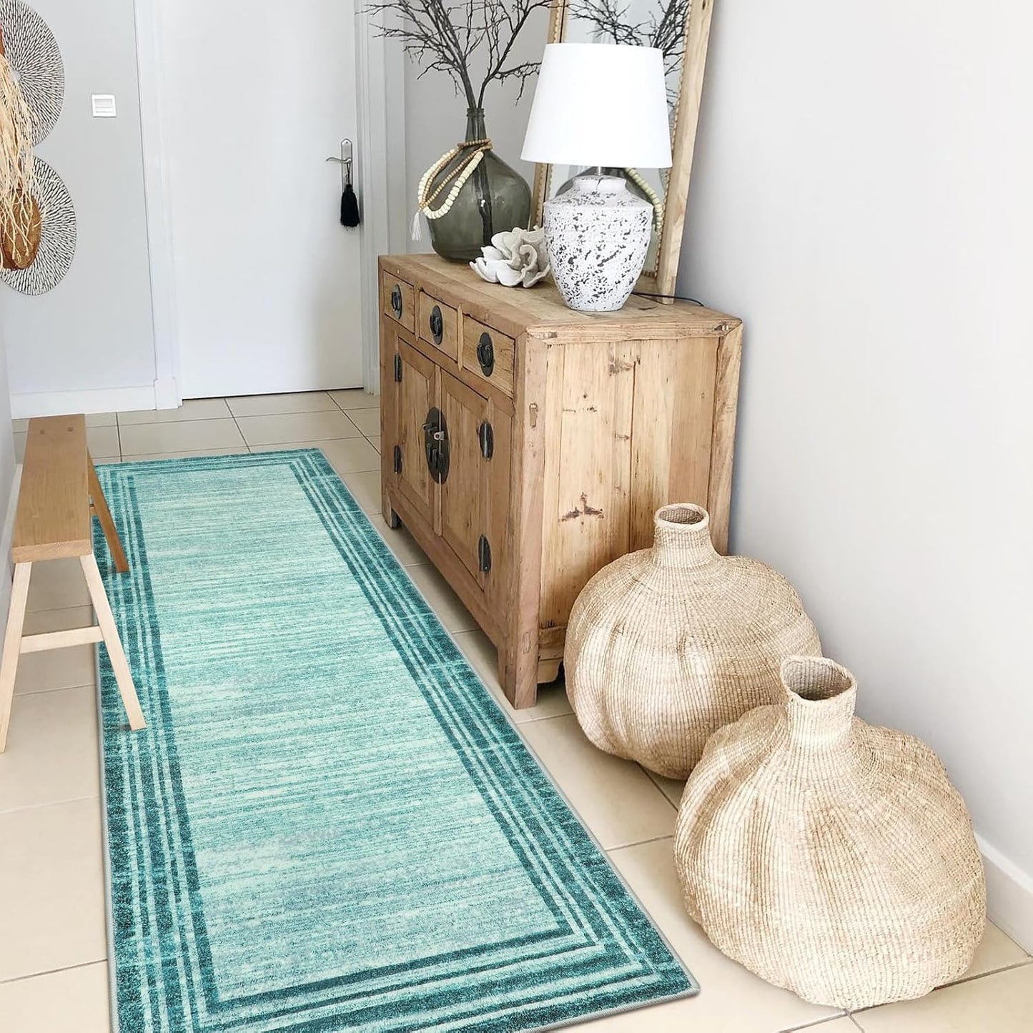 Lahome Modern Abstract Runner Rug - Stylish and Washable 2x6