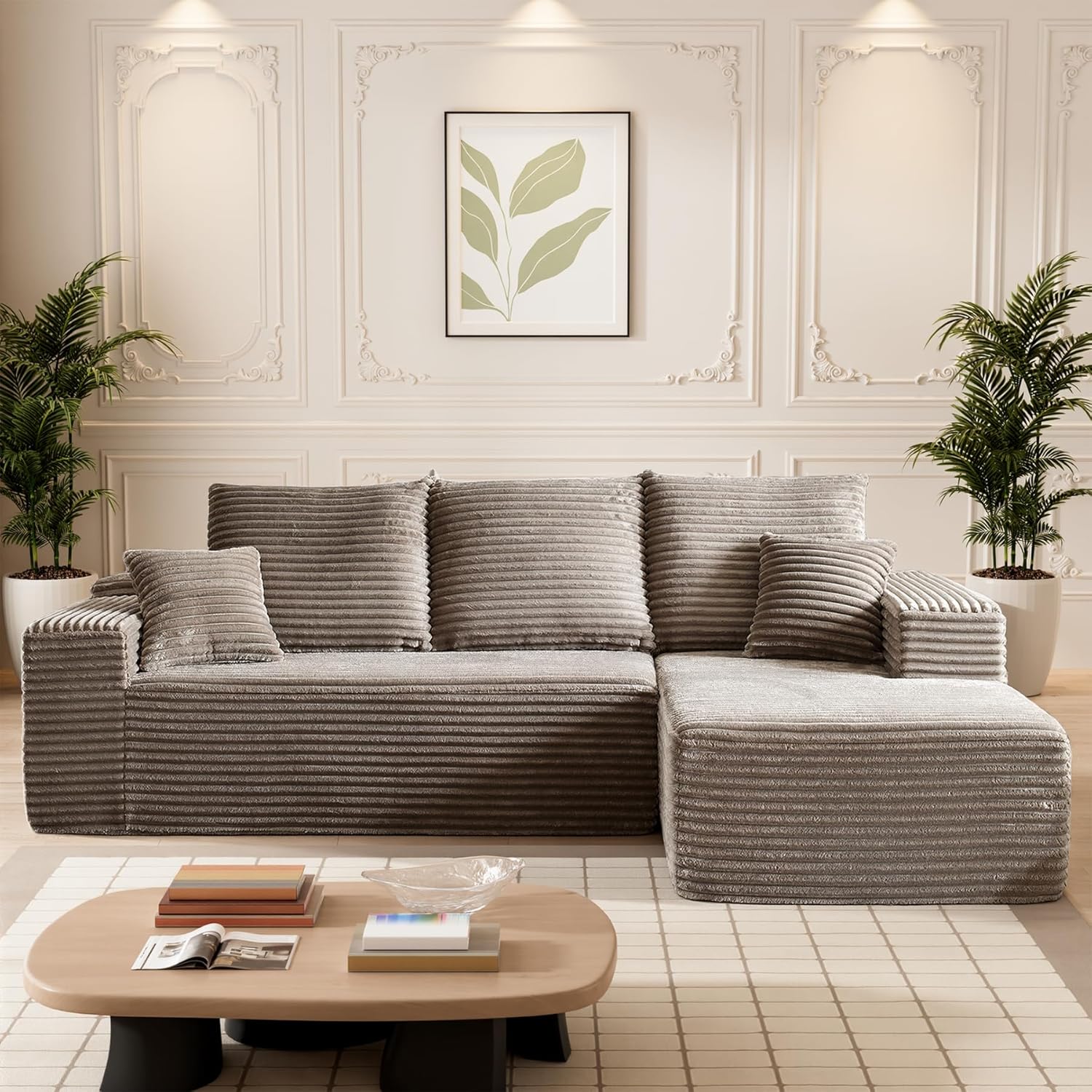 HYJT H&K Modular Sectional Sofa Cloud Couch for Living Room
