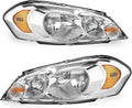oEdRo Headlights Assembly Compatible with 2006-2016 Impala - Clear